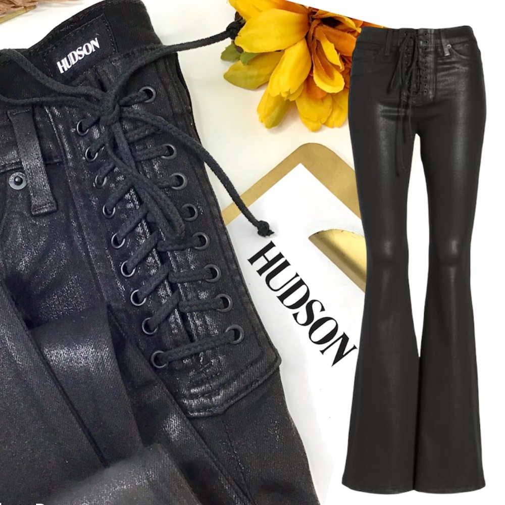Hudson Jeans Natural Dye Hi Rise Bullocks Coated